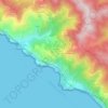 San Bernardinoの地形図、標高、地勢