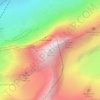 Eigerの地形図、標高、地勢