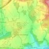 Coursonの地形図、標高、地勢