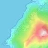 Chineの地形図、標高、地勢