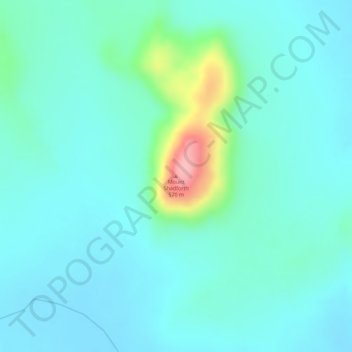 Mount Shadforthの地形図、標高、地勢