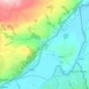 Clyroの地形図、標高、地勢