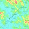 Kidangoorの地形図、標高、地勢