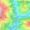 Lapseの地形図、標高、地勢