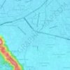 Surienの地形図、標高、地勢