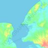 Mahajangaの地形図、標高、地勢