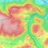 Ebeneの地形図、標高、地勢