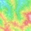 Canevinoの地形図、標高、地勢