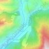 Ngadi Kholaの地形図、標高、地勢
