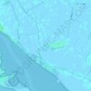 La Diveの地形図、標高、地勢