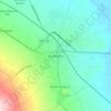 Huamantlaの地形図、標高、地勢