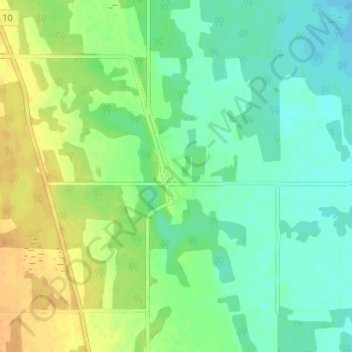 Garlandの地形図、標高、地勢