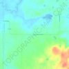 Coomerの地形図、標高、地勢