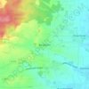 Bergfeineの地形図、標高、地勢