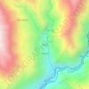 Ichocaの地形図、標高、地勢