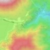 華厳の滝の地形図、標高、地勢