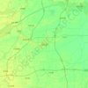 文安县の地形図、標高、地勢