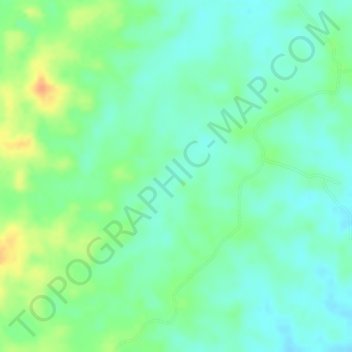 El Huralの地形図、標高、地勢