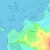 Thévenの地形図、標高、地勢