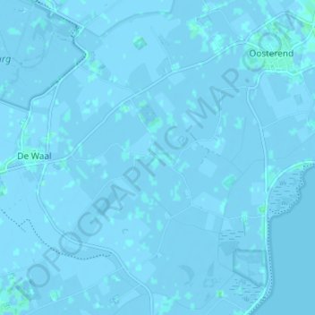 Spangの地形図、標高、地勢