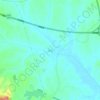 高垴の地形図、標高、地勢