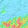 仁生田の地形図、標高、地勢