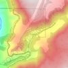 Pavilionの地形図、標高、地勢