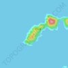 下岳の地形図、標高、地勢