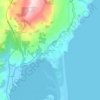Warringtonの地形図、標高、地勢