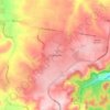 Highfieldsの地形図、標高、地勢