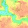Le Grand Bréauの地形図、標高、地勢