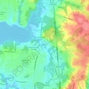 Silesiaの地形図、標高、地勢