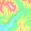 浦里の地形図、標高、地勢