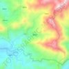 暗炭村の地形図、標高、地勢