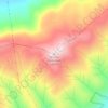 Holston Mountainの地形図、標高、地勢