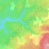 La Hutteの地形図、標高、地勢