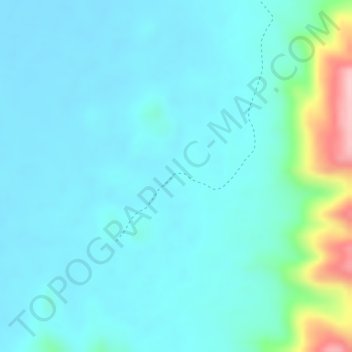 Corintoの地形図、標高、地勢