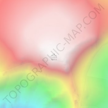 Mount Sanfordの地形図、標高、地勢