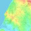 Boavistaの地形図、標高、地勢