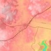Marulanの地形図、標高、地勢