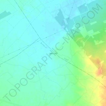 Ouled Sahelの地形図、標高、地勢