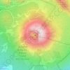 ベスビオ火山の地形図、標高、地勢
