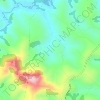 Morro Pretoの地形図、標高、地勢