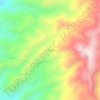 San Martinの地形図、標高、地勢