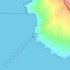 Punta Porotoの地形図、標高、地勢