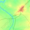Simgaの地形図、標高、地勢