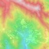 Villagrossaの地形図、標高、地勢