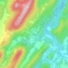 Cold Streamの地形図、標高、地勢