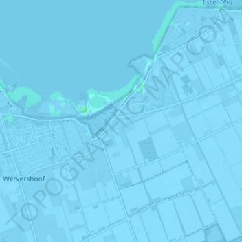 Bangertの地形図、標高、地勢