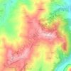 Bazzanoの地形図、標高、地勢